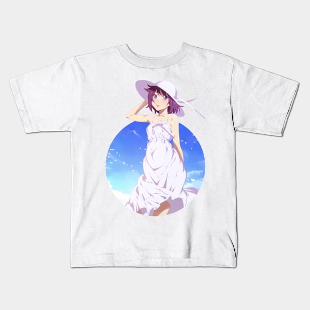 Hitagi Senjougahara - Monogatari Series Kids T-Shirt by StayAlivePlz